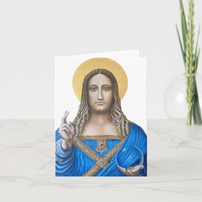 Salvator Mundi Karte (Vorderseite)