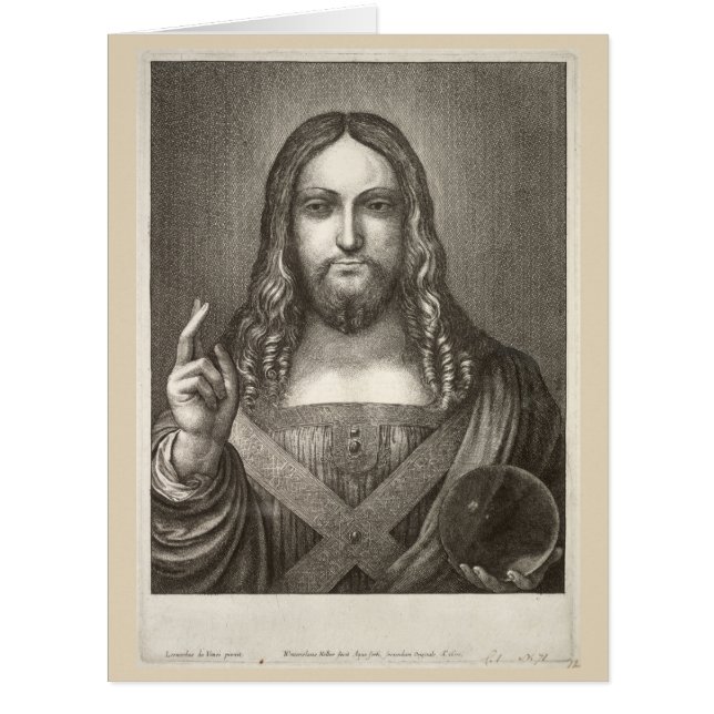 Salvator Mundi par Wenceslaus Hollar après (Devant)