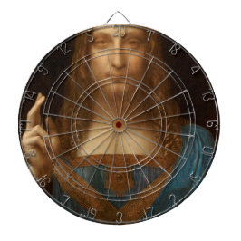 Salvator Mundi (Retter der Welt) (da Vinci) Dartscheibe