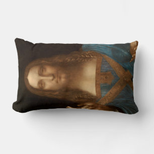 Salvator Mundi (Retter der Welt) (da Vinci) Lendenkissen
