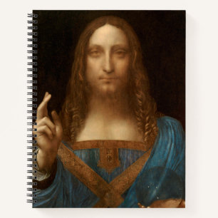 Salvator Mundi (Retter der Welt) (da Vinci) Notizbuch