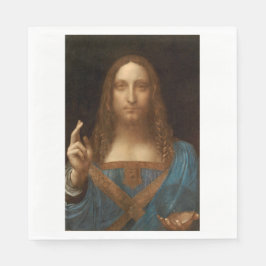 Salvator Mundi (Retter der Welt) (da Vinci) Serviette