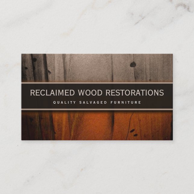 Salvatore Möbel Restauration Holz Business Card Visitenkarte (Vorderseite)
