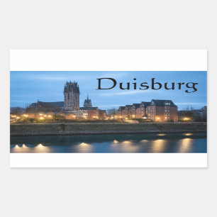 Salvatorkirche Duisburg Rechteckiger Aufkleber