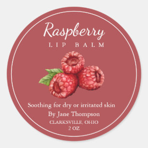 Salve de framboise / Étiquette de baume