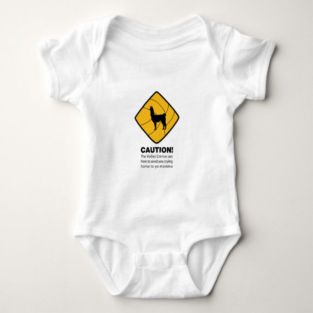 Salve-Lama-Prahlerei Baby Strampler (Vorderseite)