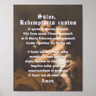 Salve Redemptoris Custos Print Poster