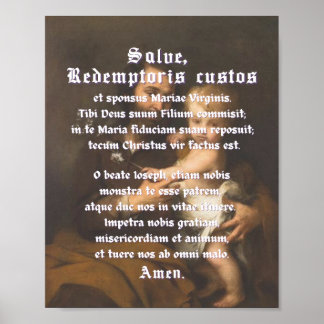 Salve Redemptoris Custos Print Poster
