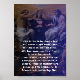 Salve Regina Latin Prayer Poster