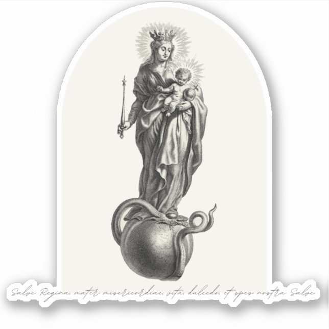 Salve Regina - Vinyl Sticker (Vorderseite)