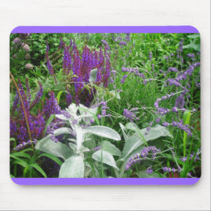 Salvia, Lavendel, Lamm-Ohr. Mousepad