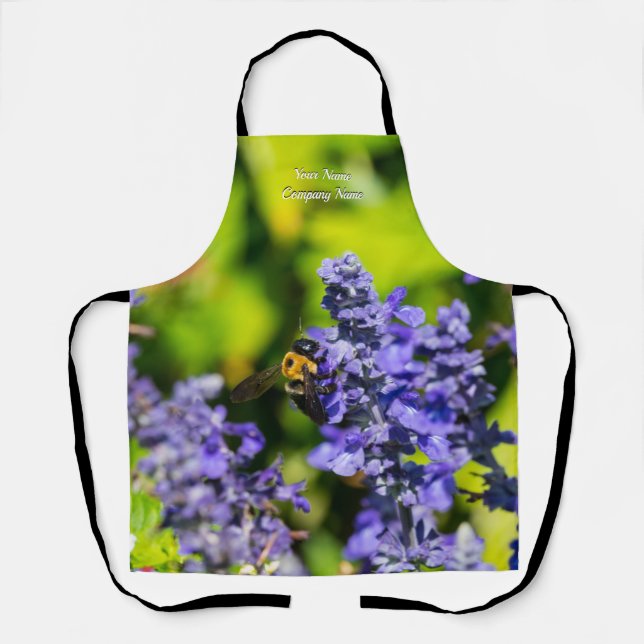 Salvia mit Hummeln-Schürze Schürze (Vorderseite)