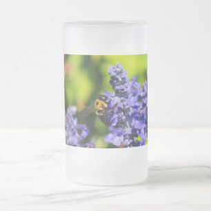 Salvia mit Mattierter Bier-Tasse Mattglas Bierglas