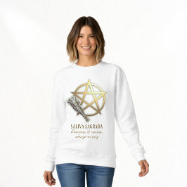 Salvia sagrada Pentáculo dorado Sweatshirt