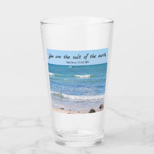 Salz des Fotos der Ozeanbibel Glas