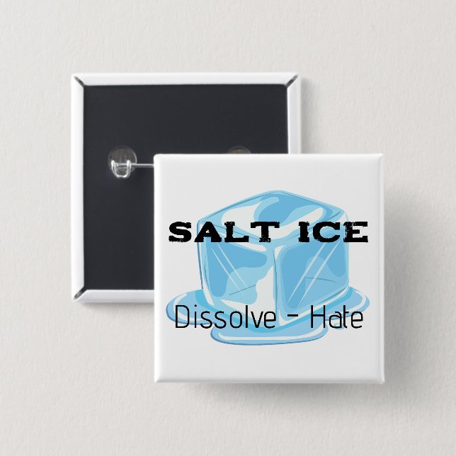 Salz-Eis-Knopf Button (Vorne & Hinten)