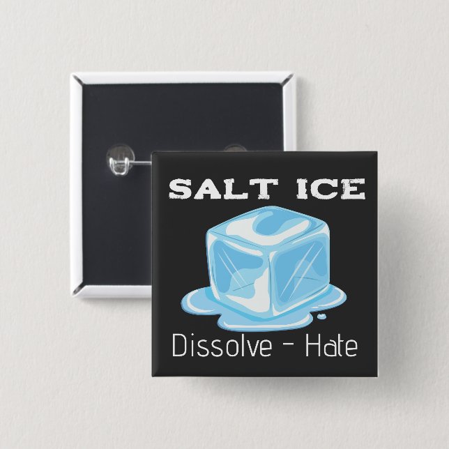 Salz-Eis-Knopf Button (Vorne & Hinten)