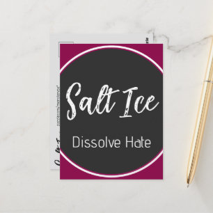 Salz-Eis-Postkarte Postkarte