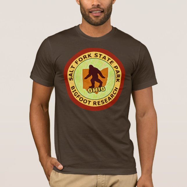 Salz-Gabel-Staats-Park-Bigfoot-Forschung T-Shirt (Vorderseite)