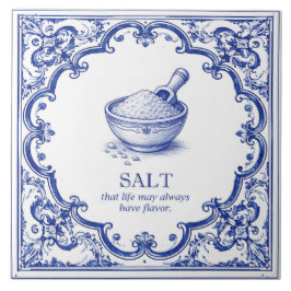 Salz Küchen Segen Blau Mediterran Fliese