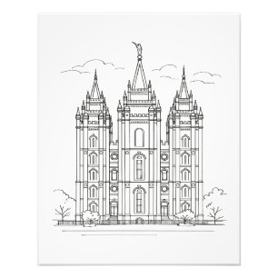 Salz Lake Temple™ Fotodruck