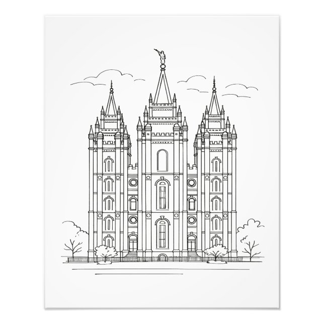 Salz Lake Temple™ Fotodruck (Vorne)