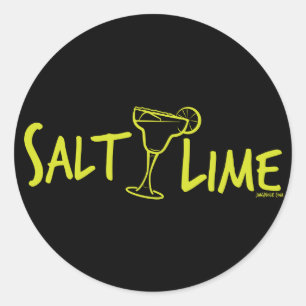 Salz / Limon Runder Aufkleber
