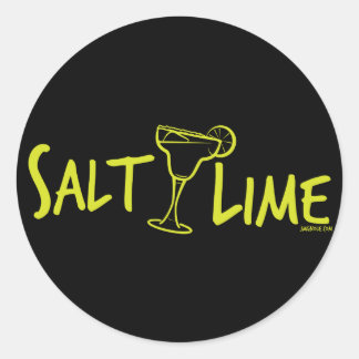 Salz / Limon Runder Aufkleber