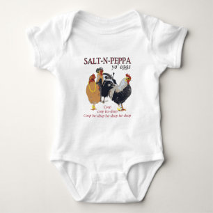 Salz-N-Pfeffer Hühnerstall Baby Strampler