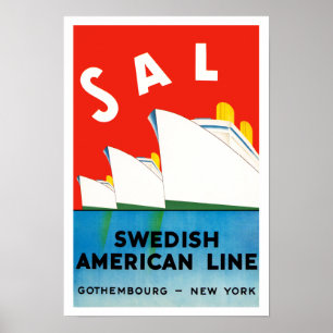 SALZ ~ schwedische amerikanische Linie Poster