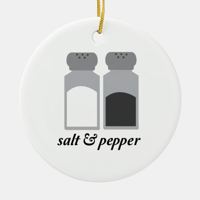 Salz u. Pfeffer 1 Keramikornament (Vorne)
