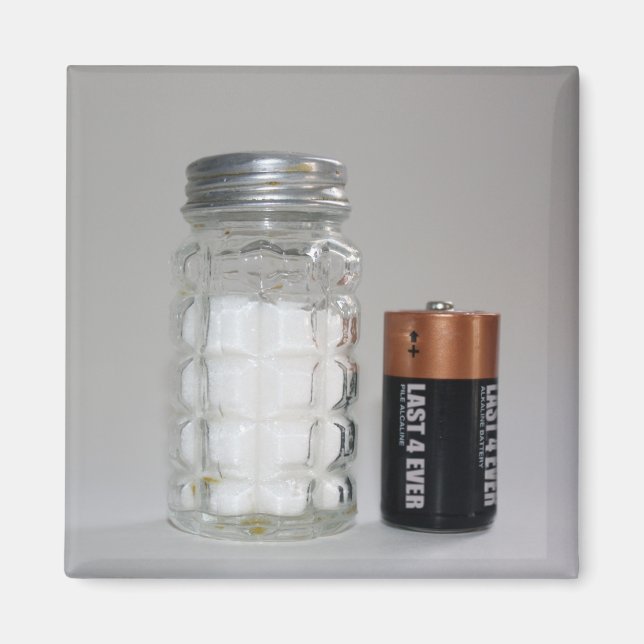 Salz und Batterie Magnet (Vorne)