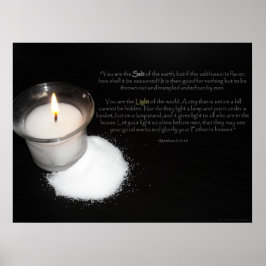 Salz und leichte Schrift Poster