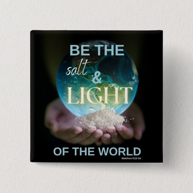 Salz und Licht Button (Vorderseite)