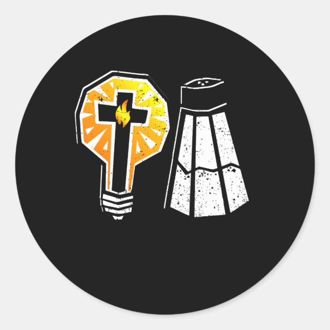 Salz und Licht sein Salz Bibel Verse Matthew 5 1 Runder Aufkleber (Vorderseite)