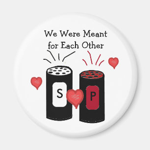 Salz- und Pfefferliebe-Design Magnet