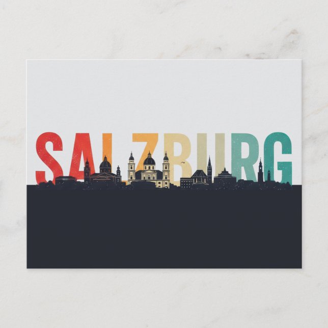 Salzburg Austria Travel Postkarte (Vorderseite)