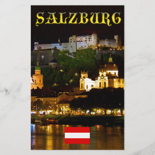 Salzburg Castle Austria - High Quality Pro Foto Briefpapier