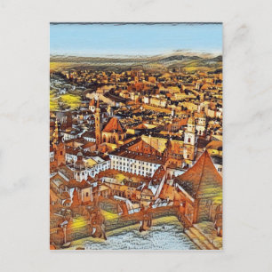 Salzburg in Kunst Postkarte