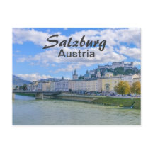 Salzburg mit dem Schloss in Österreich