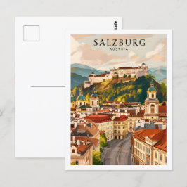 Salzburg Österreich Berühmter Reiseort Postkarte
