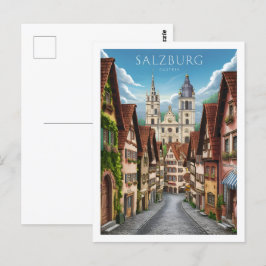 Salzburg Österreich Berühmter Reiseort Postkarte