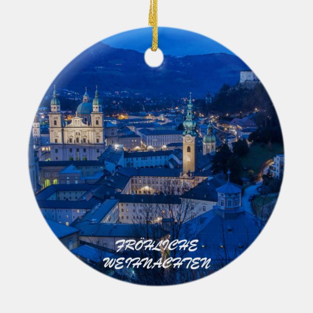 Salzburg Österreich Panorama Ornament (Hinten)