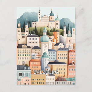 Salzburg Österreich Postkarte