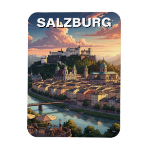 Salzburg Österreich Reise Magnet