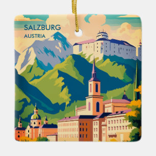 Salzburg Österreich Reisen Keramikornament