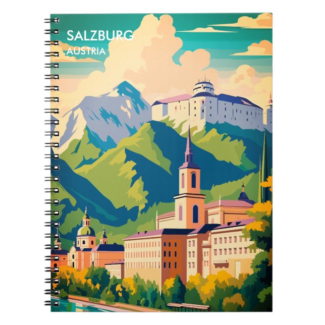 Salzburg Österreich Reisen Notizblock (Vorderseite)