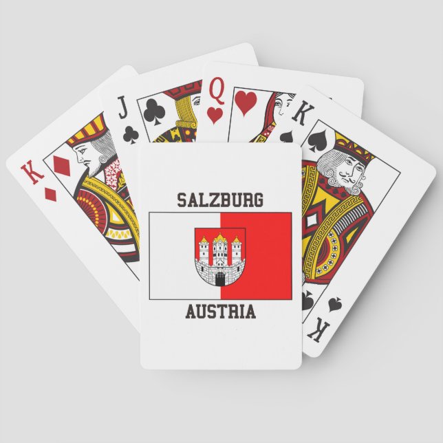 Salzburg Österreich Spielkarten (Rückseite)