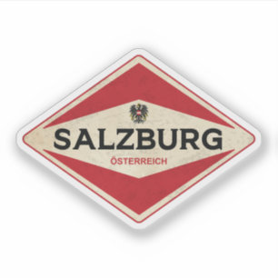Salzburg - Österreich Vintag Aufkleber