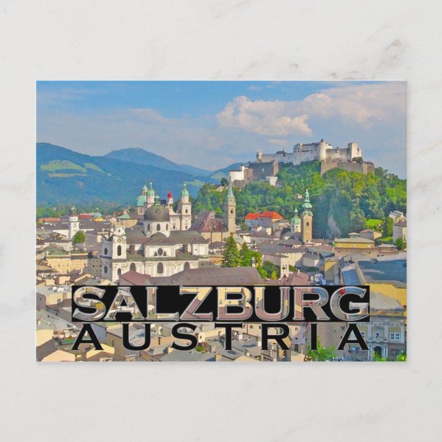 Salzburg Postkarte (Vorderseite)